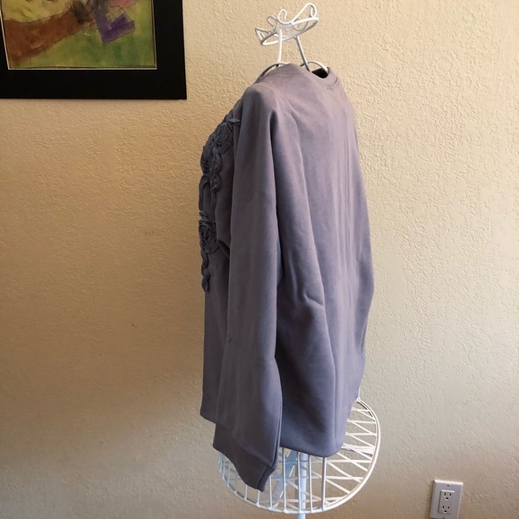 Anthropologie Ambrosi Applique Sweatshirt floral - Picture 4 of 10